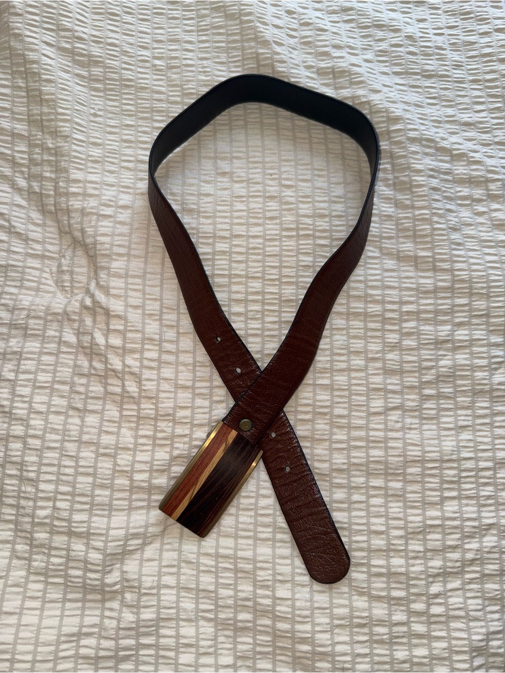 Kenneth Reid MCM Brown Leather Belt